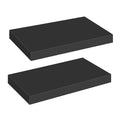 HOOBRO Floating Shelves for Wall, Wall Mounted Shelf Set of 2, 15.7" Hanging Shelf with Invisible Brackets, for Wall Decor Storage in Bathroom Bedroom Kitchen Living Room Office, Rustic Brown BF40BJ01