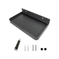 Bathroom wall-Mounted Tray, Small Aluminum Foldable Bracket, Storage Rack for Small Items, Suitable for Toilets, Bedside, and washbasins (Black)