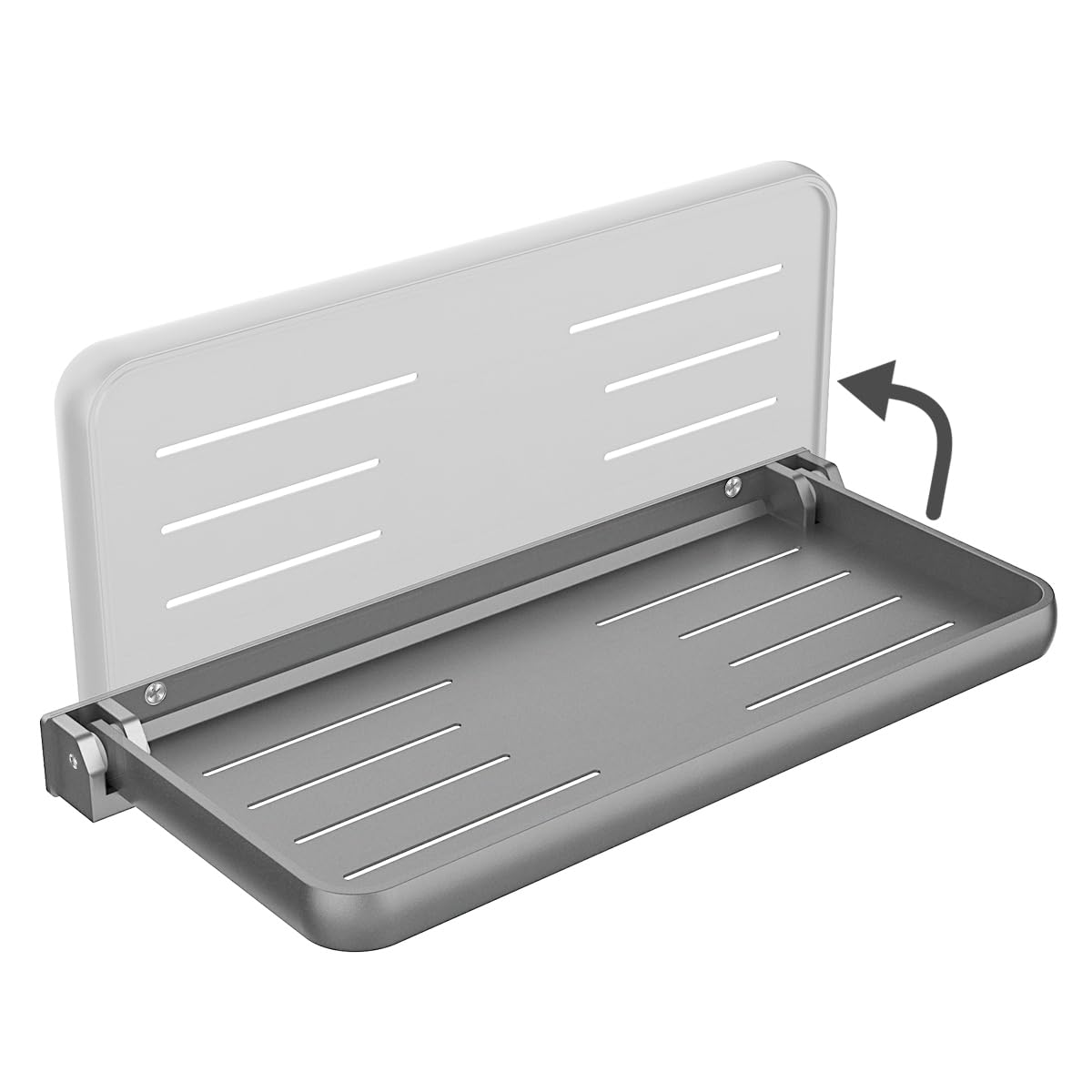 Aluminum RV Folding Shelf 12 Inch Wall Mounted Fold Down Shelves