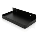 Floating Wall Shelves, Wall Mounted Tray Bathroom Wall Shelf Bathroom Phone Shelf Toilet Mobile Phone Holder Stainless Steel Bathroom Tray Wall Mounted 185x90mm (Black)