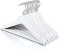 HOUSE DAY White Plastic Hangers 50 Pack, Slim Space-Saving Clothes Hangers
