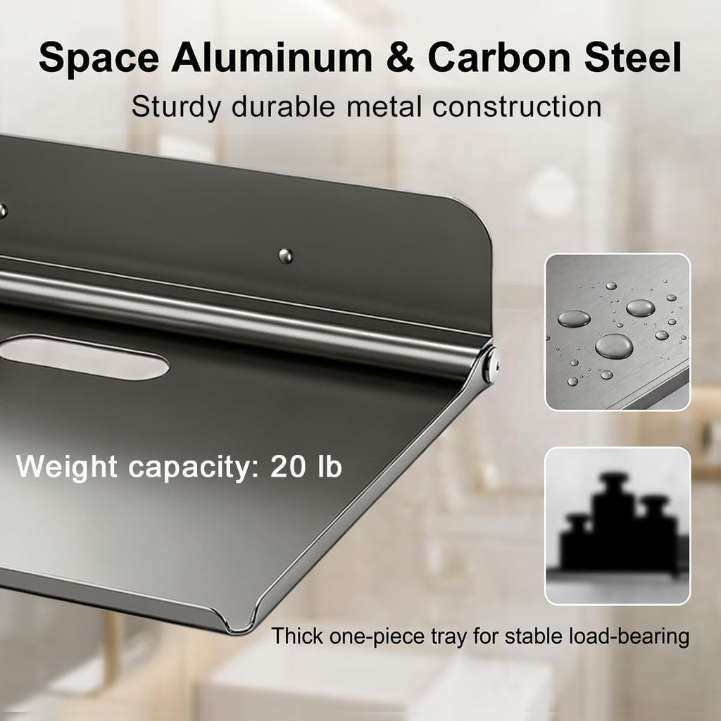 Foldable Wall Dorm Bed Shelf,90 Degrees Folding,Space Saving