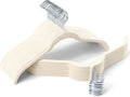 Sishynio Velvet Shirt Hangers 30 Pack, Slim Felt Hangers Beige