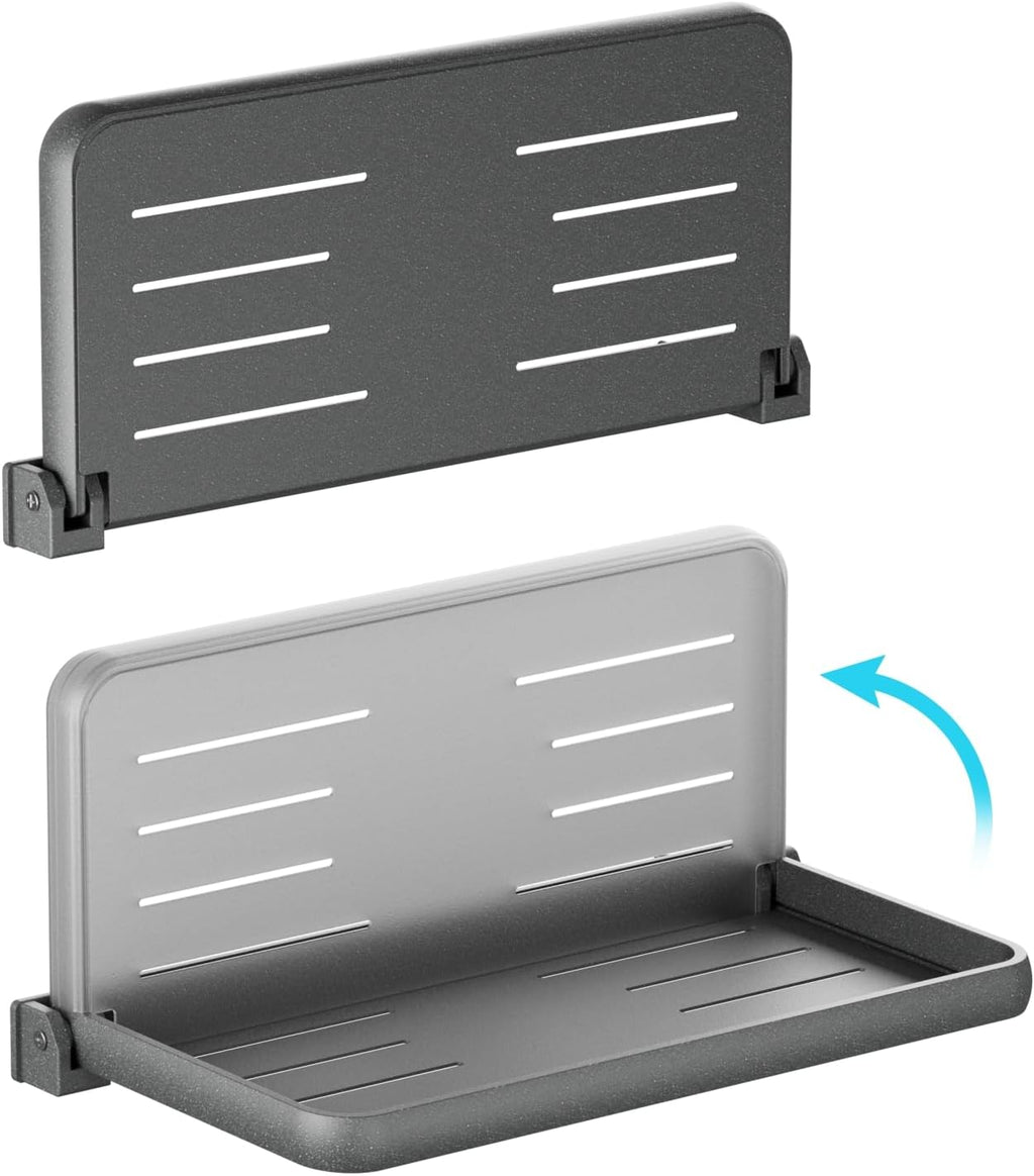 Aluminum RV Folding Shelf 12 Inch Wall Mounted Fold Down Shelves