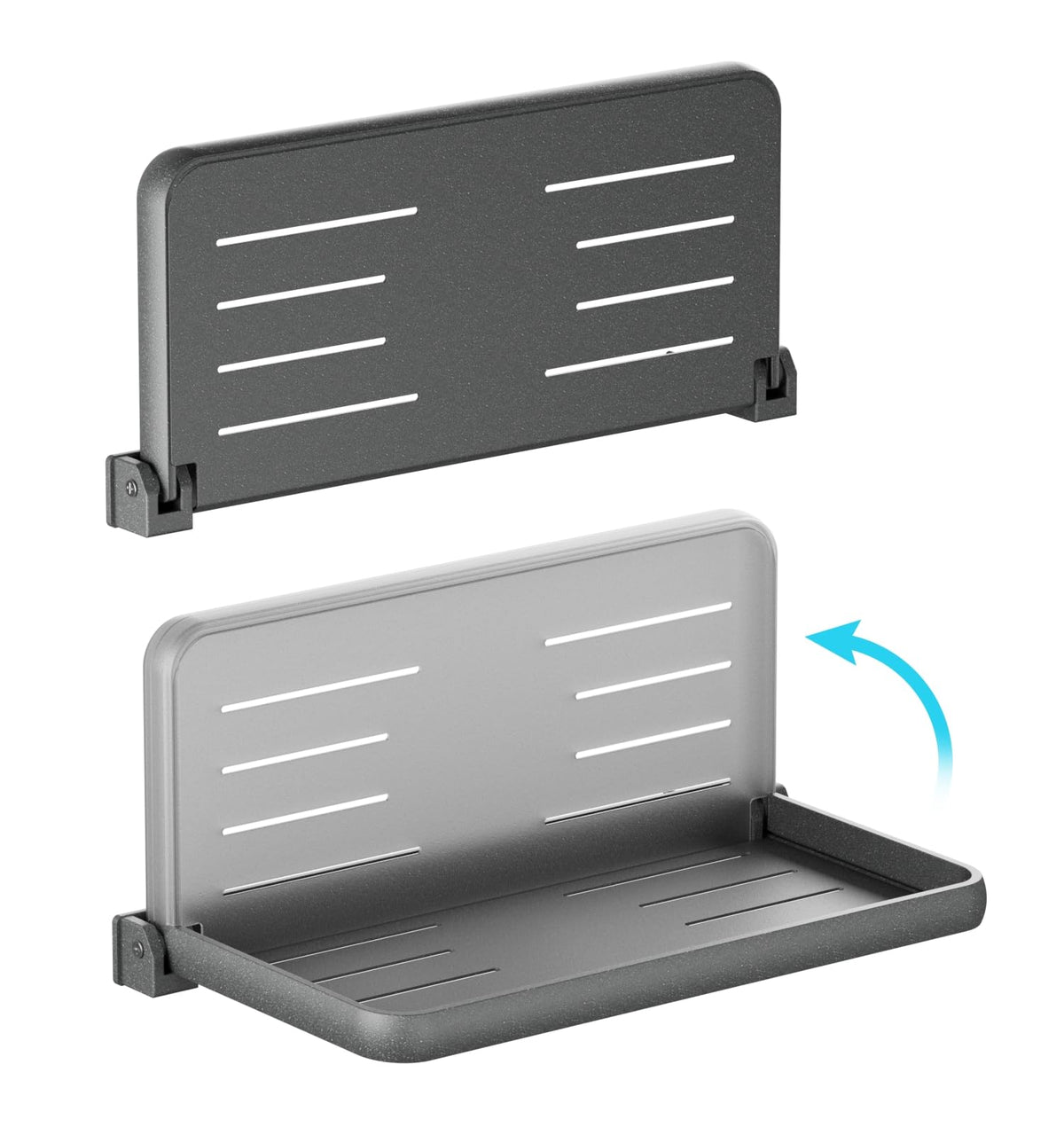 Aluminum RV Folding Shelf 12 Inch Wall Mounted Fold Down Shelves