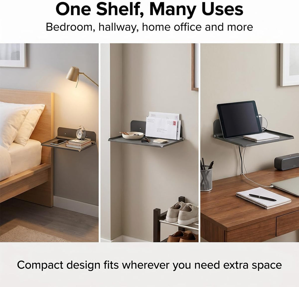 Foldable Wall Dorm Bed Shelf,90 Degrees Folding,Space Saving