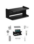 Bedside Wall Shelf Organizer, Small Bedside Shelf, (Black)