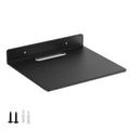 Small Floating Shelf –3mm Thick, 6.5 inch, Metal Wall Shelf, Metal Floating Shelves for Echo, Cameras, Small Speaker