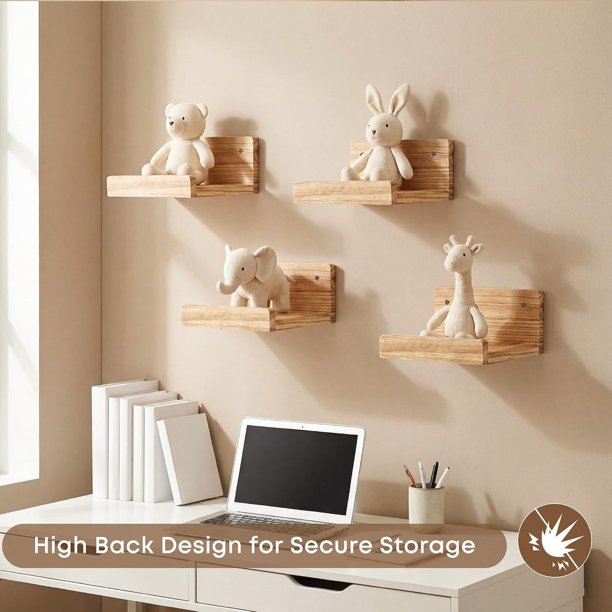 Small Wall Shelf,Small Floating Shelves With Lip,Speaker Plants Shelf Mini