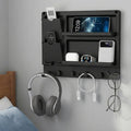 Lifewit Plastic Bedside Wall Shelf, Adhesive Floating Shelves Dorm Decor