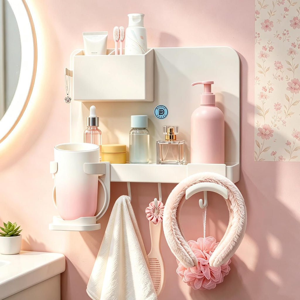 Floating Shelves for Bedside Shelf, Stick On No Drill Wall Shelf Organizer