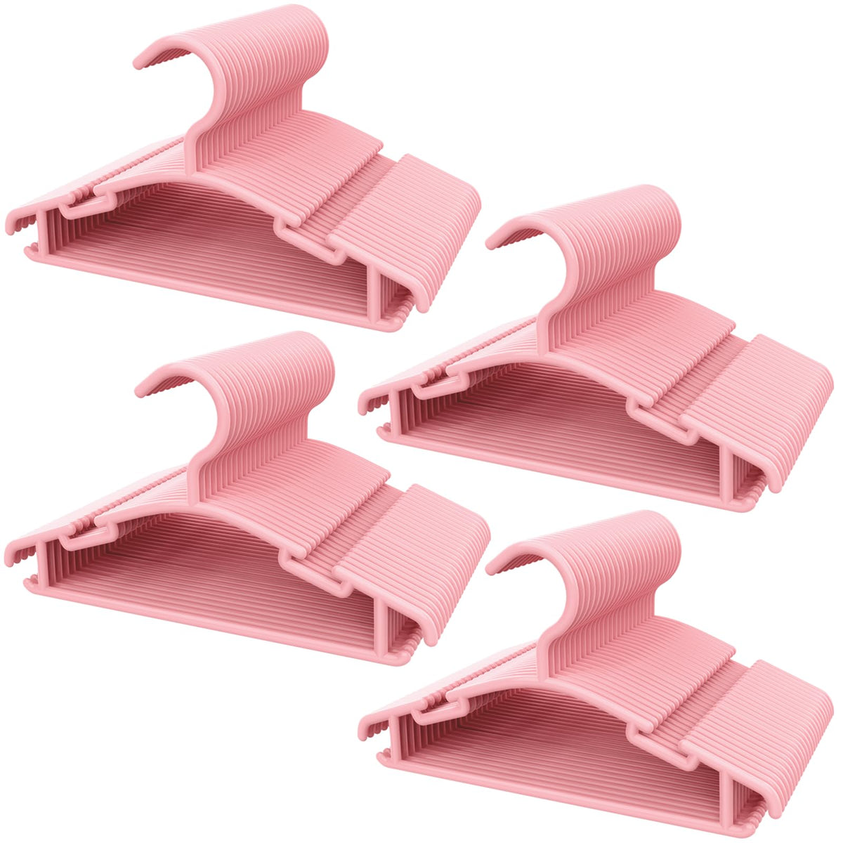 GoodtoU Baby Hangers 100Pack Kids Plastic Baby Clothes Hangers for Closet Small Children Infant Toddler Child, White