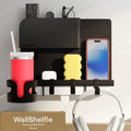 WallShelfie Bedside Wall Organizer & Dorm Decor for Dorm Room - White