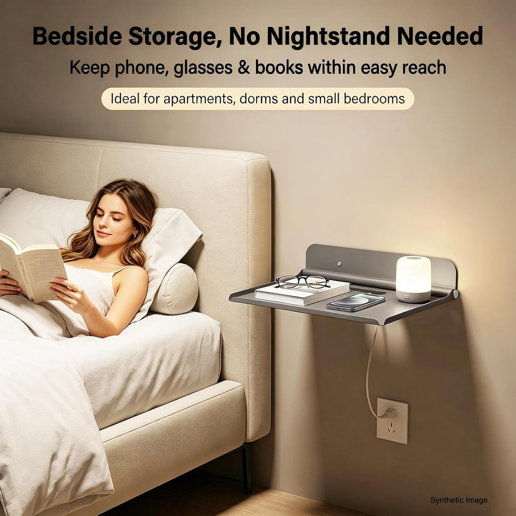 Foldable Wall Dorm Bed Shelf,90 Degrees Folding,Space Saving