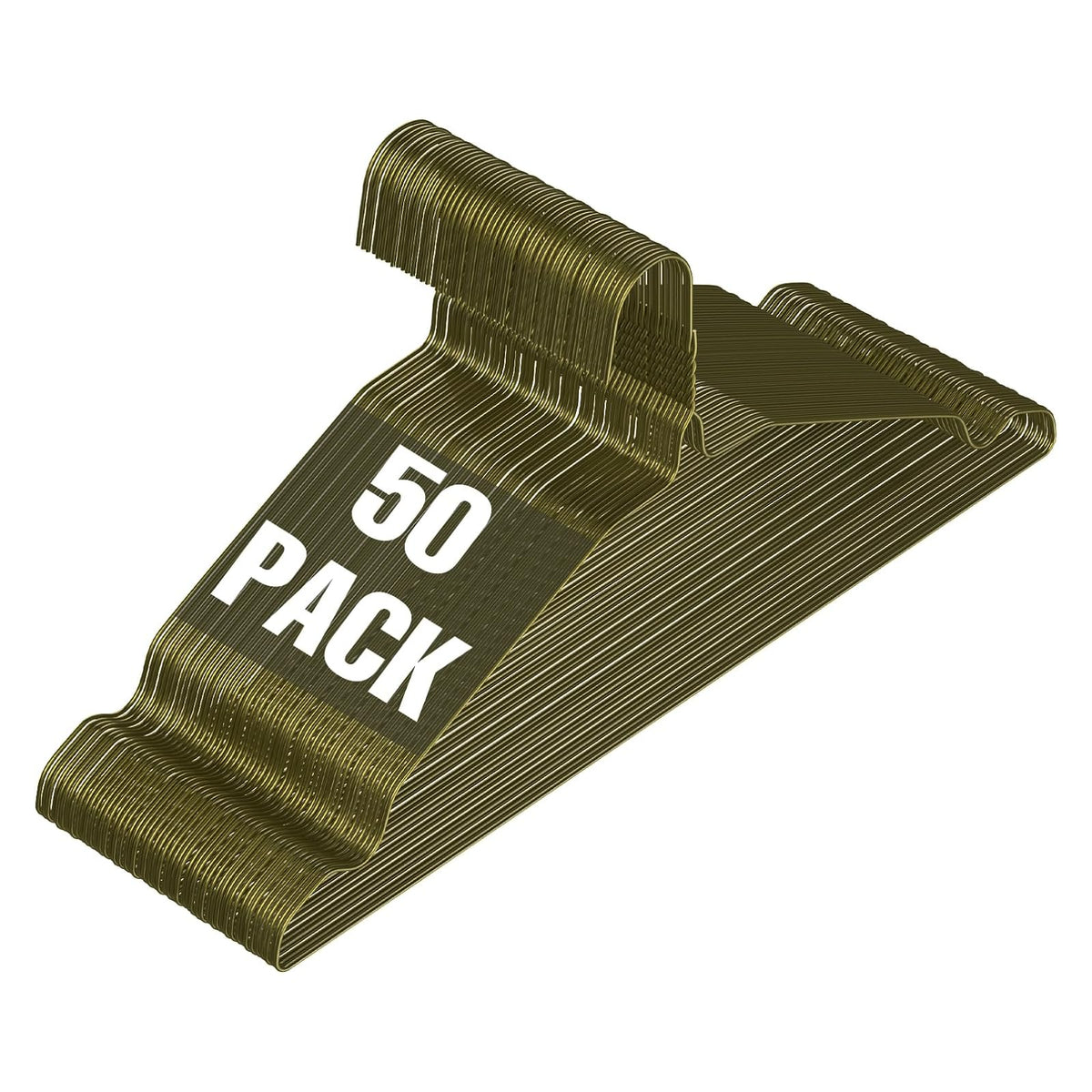 SPECILITE Metal Wire Clothes Hangers Bulk 100 Pack with Grooves, Silver
