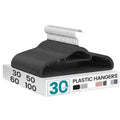 SONGMICS Pack of 50 Coat Hangers, Space-Saving Plastic Clothes Hangers