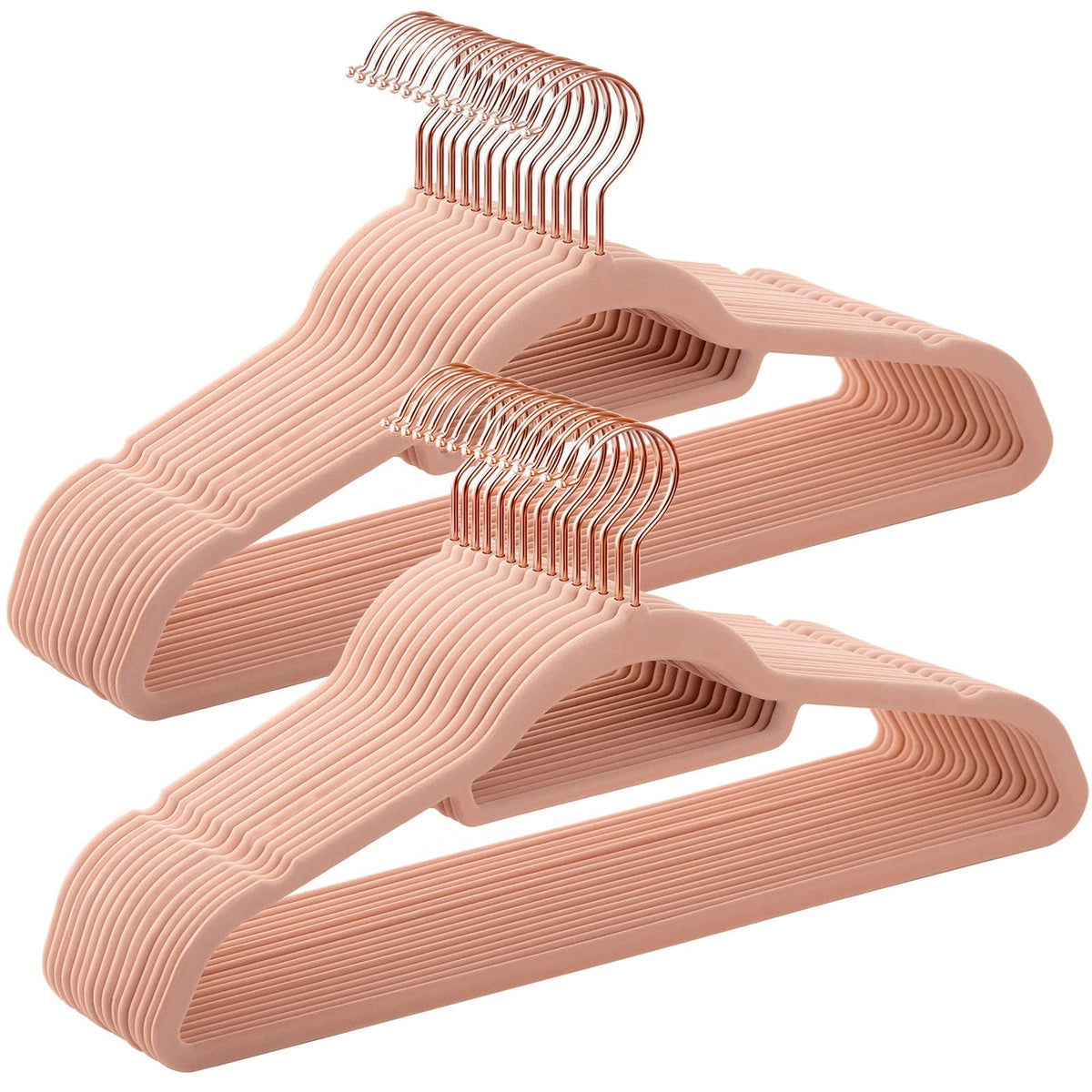 SONGMICS Velvet Hangers, Set of 50, Non-Slip, Space-Saving