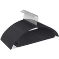 Ergonomic Curved Plastic Hangers 50 Pack No-Bump Black, Heavy Duty