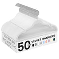 SONGMICS Velvet Hangers 50 Pack, Non-Slip Clothes Hangers, Space-Saving
