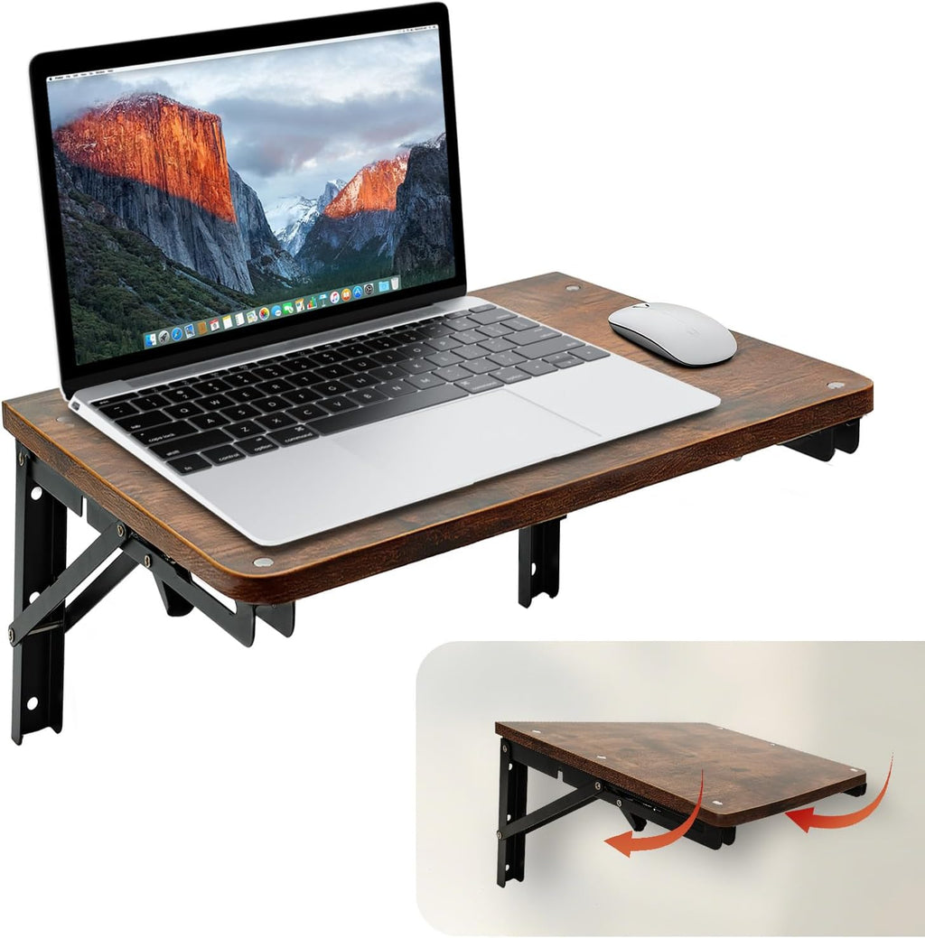 Folding Shelf Wall Mounted, 16.5inches Floating Desk for Small Space