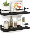 RICHER HOUSE Floating Shelves Bathroom, Small Wall Shelf Over Toilet 2 Set