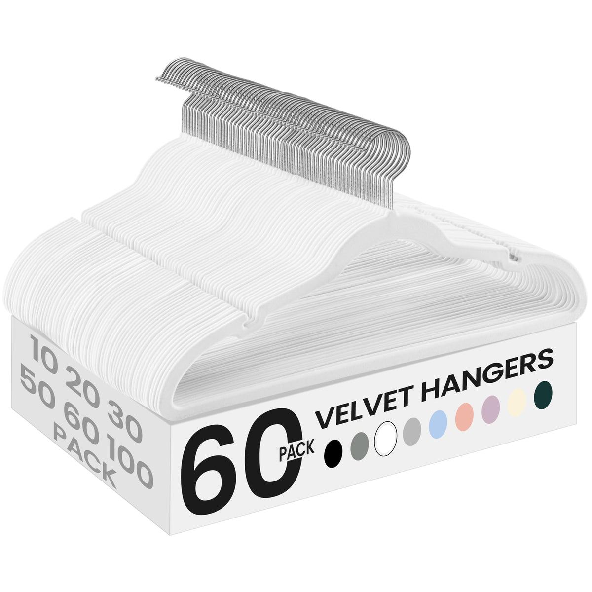 SONGMICS Velvet Hangers 50 Pack, Non-Slip Clothes Hangers, Space-Saving