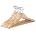 SONGMICS Wooden Hangers, Pack of 24, Maple Wood Clothes Hangers