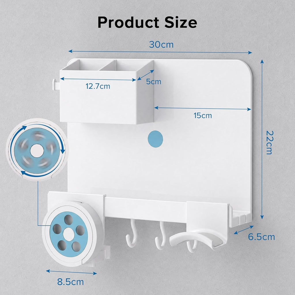 Bedside Shelf Wall Mount, Adhesive Floating Shelves for Dorm Room Organizer