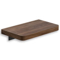 Danpoo Solid Walnut Floating Shelf, 8 inch Small Natural Wood Wall Mounted Shelf for Bathroom, Kitchen, Bedroom, Living Room, Farmhouse Decor