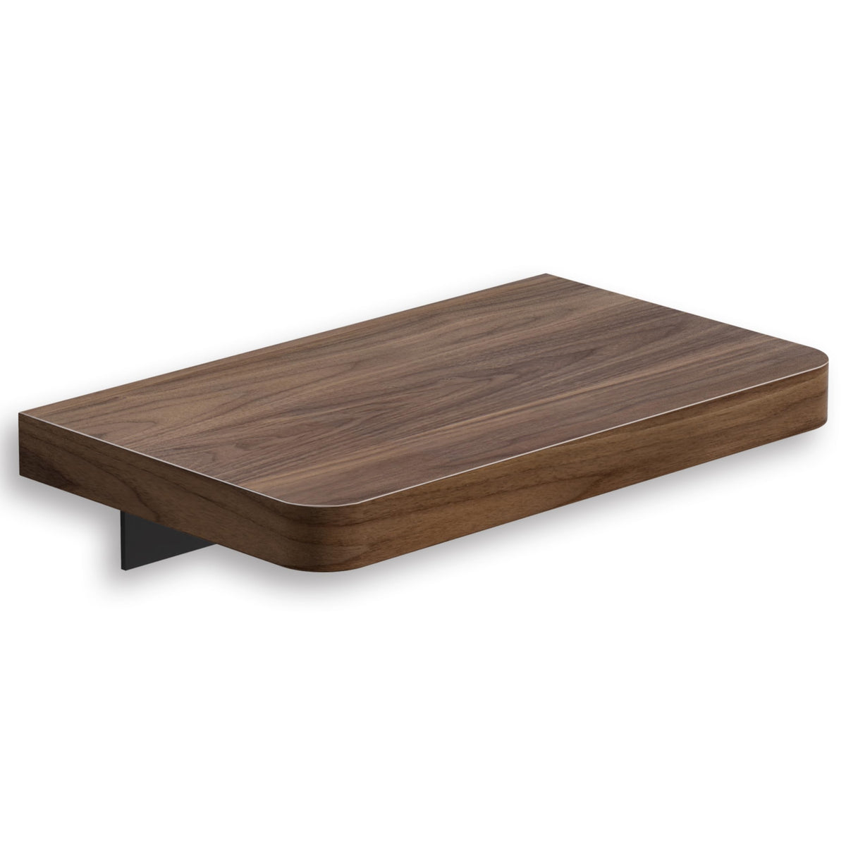 Danpoo Solid Walnut Floating Shelf, 8 inch Small Natural Wood Wall Mounted Shelf for Bathroom, Kitchen, Bedroom, Living Room, Farmhouse Decor