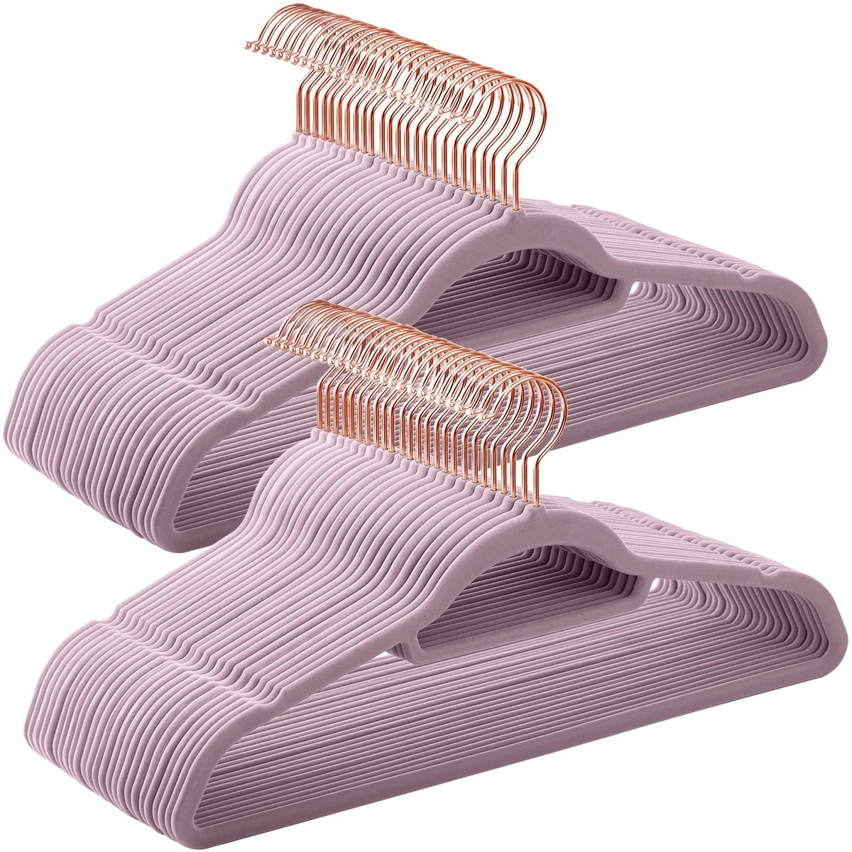 SONGMICS Velvet Hangers, Set of 50, Non-Slip, Space-Saving