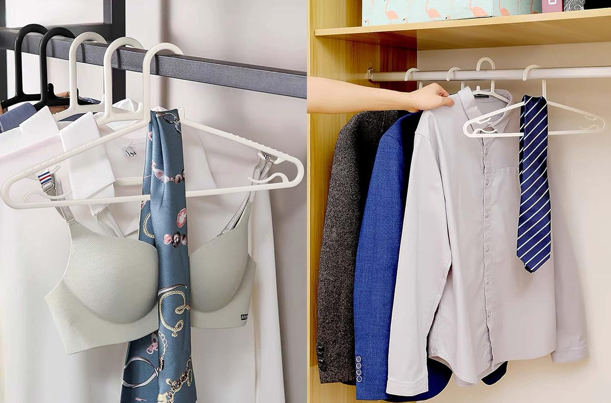 Byomostor Plastic Hangers 50 Pack