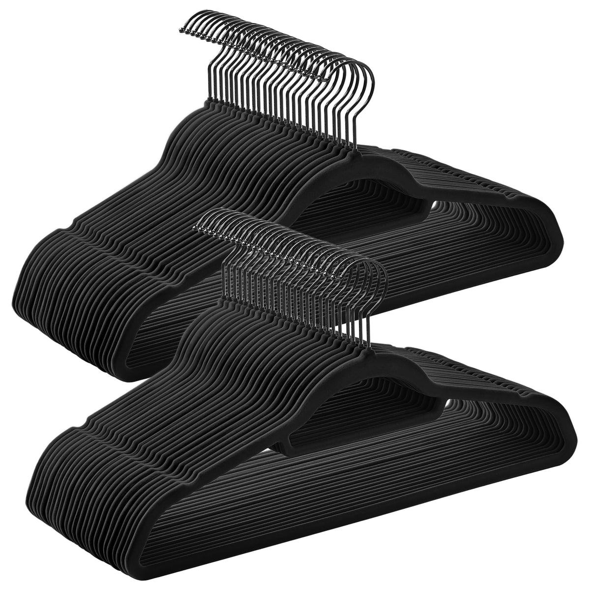 SONGMICS Velvet Hangers, Set of 50, Non-Slip, Space-Saving