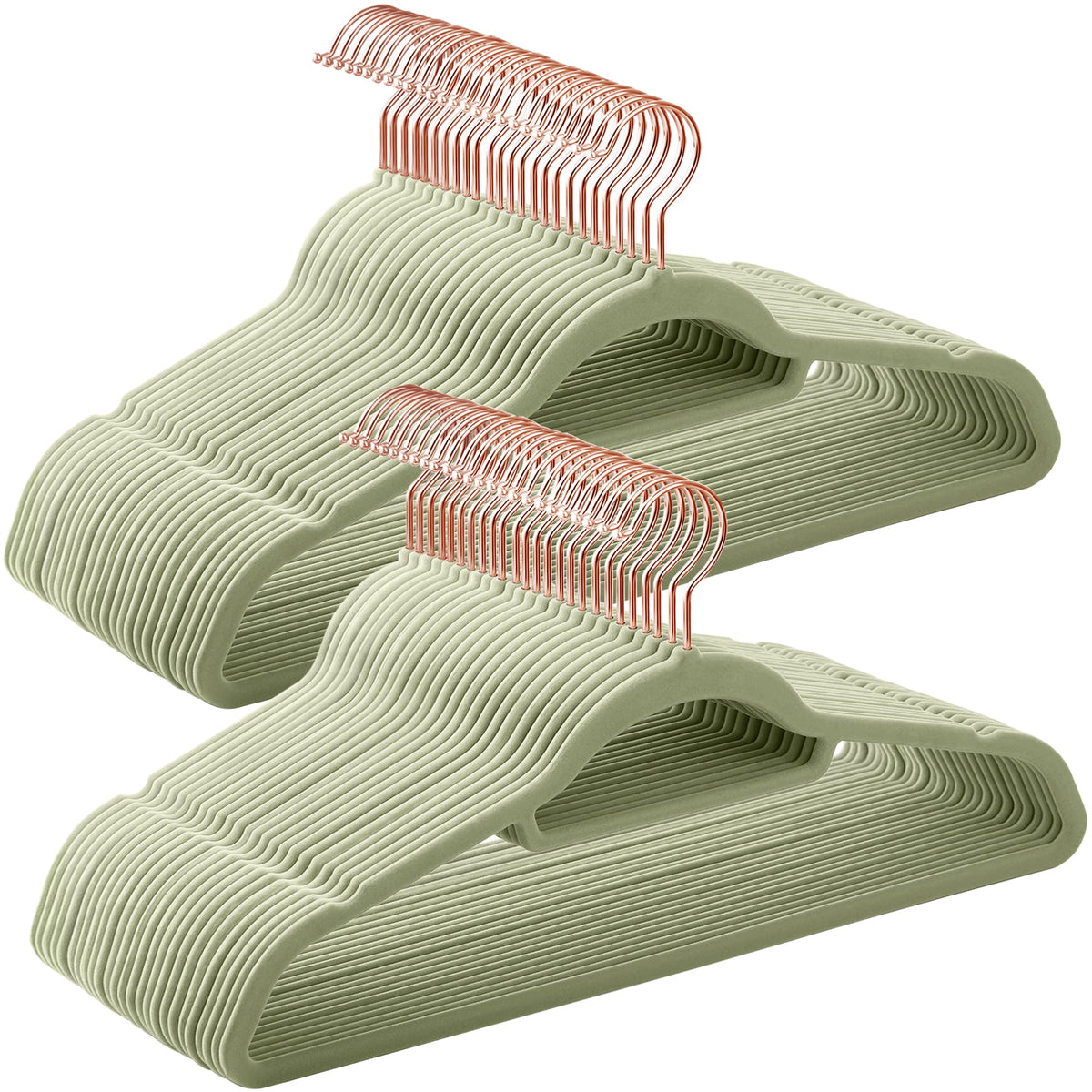 SONGMICS Velvet Hangers, Set of 50, Non-Slip, Space-Saving