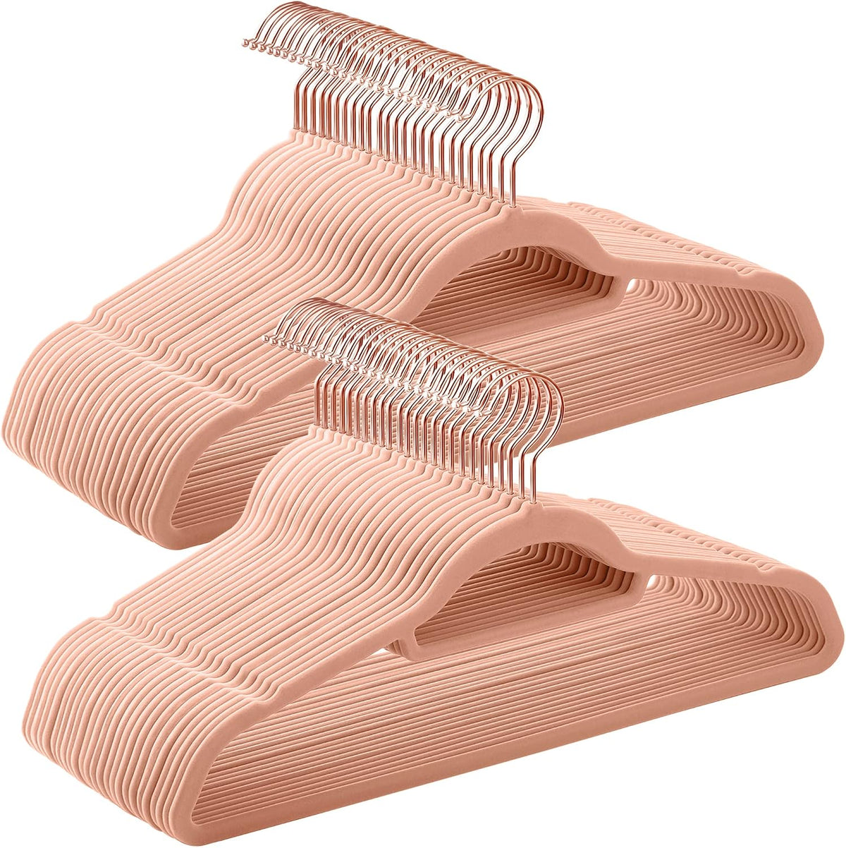 SONGMICS Velvet Hangers, Set of 50, Non-Slip, Space-Saving