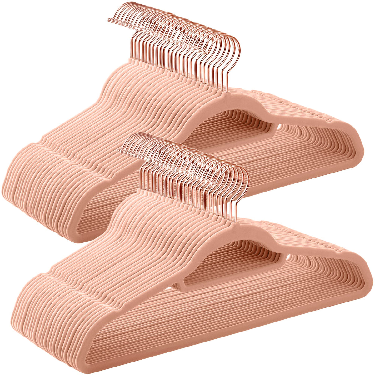 SONGMICS Velvet Hangers, Set of 50, Non-Slip, Space-Saving