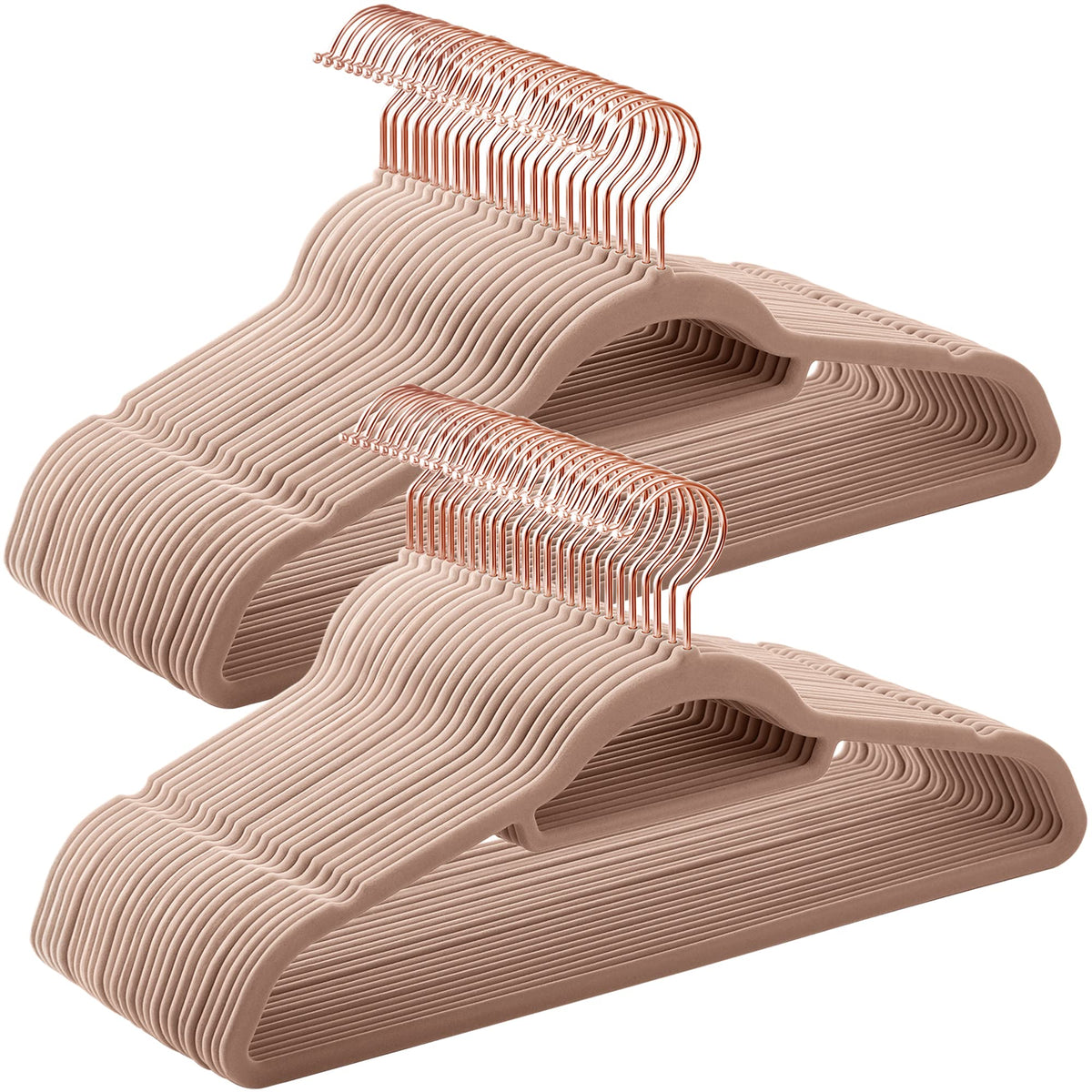 SONGMICS Velvet Hangers, Set of 50, Non-Slip, Space-Saving